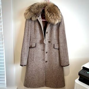 Andrew Marc Coat with Fur Trim